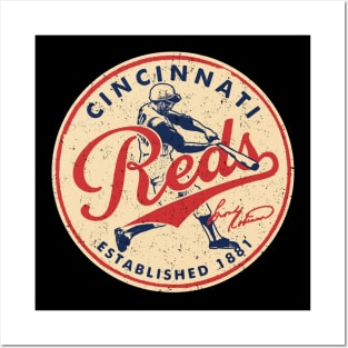 Throwback Cincinnati Reds 2 by Buck Tee Posters and Art